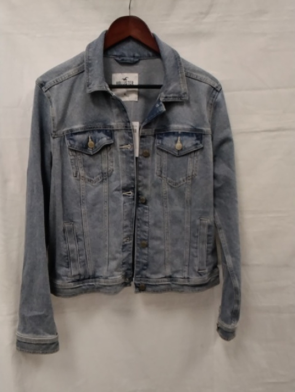 Hollister Light Blue Denim Jacket for Women